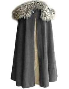 MSOrient Wikinger Pelzkragen Umhang XL