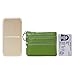 Women's Genuine Leather Coin Purse Mini Pouch Change Wallet with Keychain,green