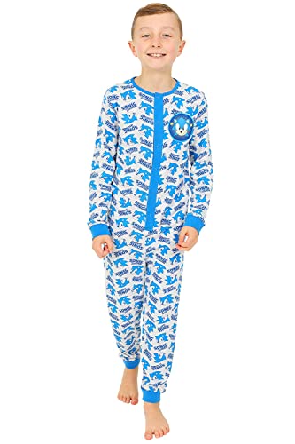 Sonic The Hedgehog Sleepsuit 5 to 12 Years All In one (9-10 Years) Blue