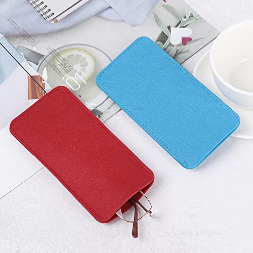7 Pcs Soft Felt Slip In Eyeglass Cases Portable Travel Glasses Pouch For Men Woman #TOP6