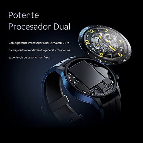 Image of realme Smart Watch S Pro with 3.53 cm (1.39 inch) AMOLED Touchscreen, 14 Days Battery Life, SpO2 & Heart Rate Monitoring, 5ATM Water Resistance