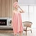 HJMJY Bath Wrap Towels for Women – Adjustable Spa Shower Wrap with Super Absorbent Microfiber, Quick-Dry Body & Hair Towel Set for Home, Hotel, Beach, Pool, Gym, Travel (Pink, L - XL)