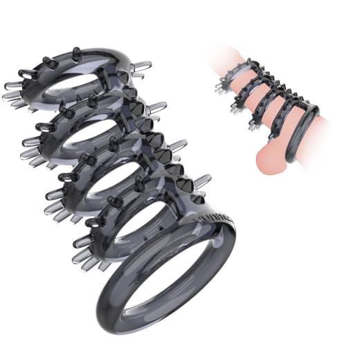 三丸 ペニスリング ペニスサック コックリング 陰茎袖 疣付き 突起 包茎 Gスポット&膣刺激 粒子と棘 多重束縛 男性用 高弾力 人気 TPE製 装着簡単 拘束具 束縛 摩擦増加 初心者向け カップル向け 防水 脱落防止 SM調教 大人のおもちゃ アダルトグッズ - 画像1