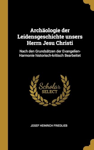 Archäologie der Leidensgeschichte unsers Herrn Jesu Christi: Nach den Grundsätzen der Evangelien-Harmonie historisch-kritisch Bearbeitet (German Edition)