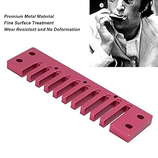 Mothinessto Peigne Harmonica, Peignes Harmonicas Design Ergonomique Bonne Étanchéité 10 Trous Rose Rouge pour HOHNER - Les Beatles, Paul McCartney, John Lennon, RIngo Starr, George Harrison Mothinessto Peigne Harmonica, Peignes Harmonicas Design Ergonomique Bonne Étanchéité 10 Trous Rose Rouge pour HOHNER – Image 4