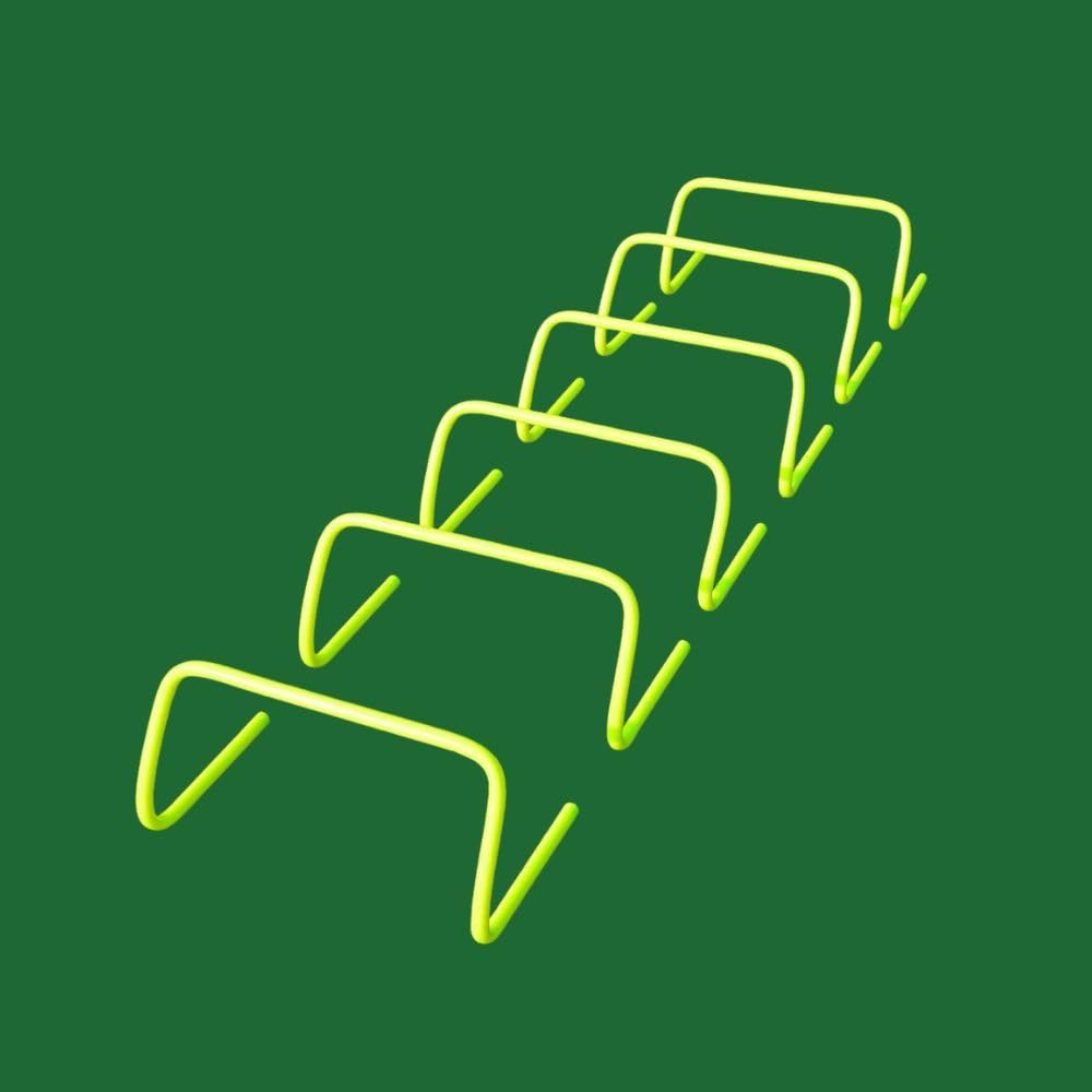 Speed Training and Practice Hurdle – 6 Inch Agility Hurdles Set for 6 Track and Field, Football, and Fitness Drills-image-34