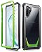 Galaxy Note 10 Rugged Clear Case, Poetic Full-Body Hybrid Bumper Cover, Support Wireless Charging, Without Built-in-Screen Protector, Guardian Series, Case for Samsung Galaxy Note 10, Green
