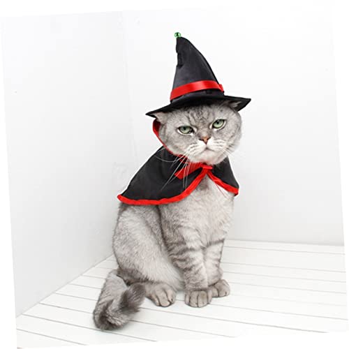 Disfraz para perro y gato Halloween capa de satén M miniatura 6