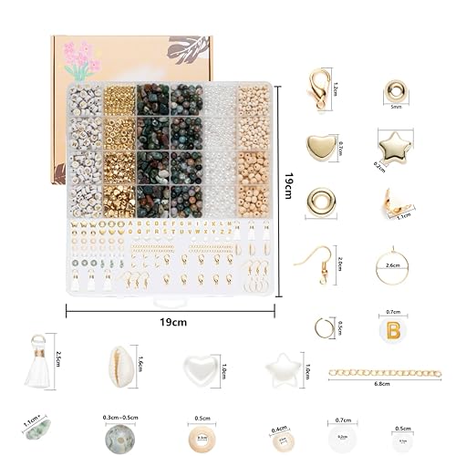 Xylise Jewelry Making Supplies Kit Natural Stone Beads for Irregular Natural Stone with for DIY Craft Bracelet Necklace Earrings for Adults(Agate) by Xylise - Used condition - Image 3