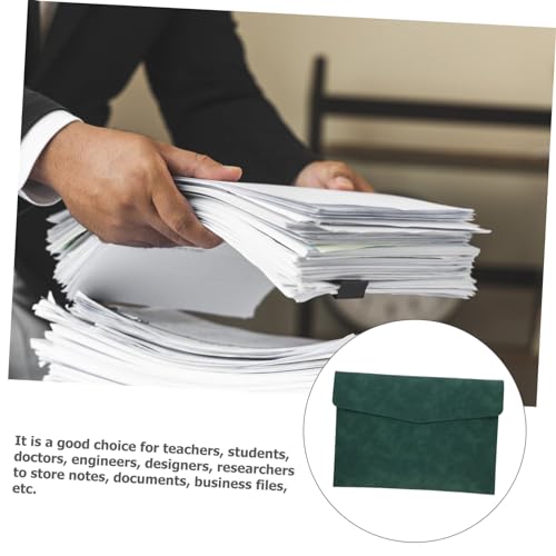 TEHAUX pacote office fichario porta arquivo bolsa para arquivo pastas de couro sintético para docume