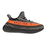 adidas Yeezy Boost 350 V2 riflettente GW1229 da uomo, Carbon Beluga/Steeple Gray/Solar Red...