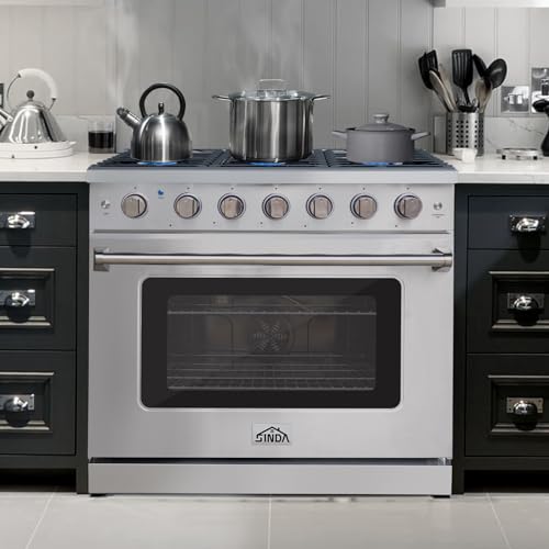 Sinda SINDABLR36 36 Inch Gas Range Stove thumb #6