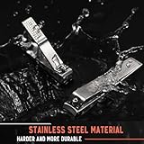 BEZOX Well-Made Nail Clipper Set 2 Pcs, Wide Jaw Opening Nail Clipper for Fingernail and Toenail, Premium Stainless Steel Sharp Sturdy Finger Nail Clipper - Image 6