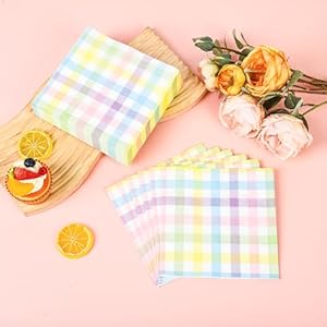 100Pcs Pastel Buffalo Plaid Luncheon Napkins Spring Easter Check Disposable Paper Napkins 6.5 Inch Rainbow Gingham Party Hand Towels for Easter Spring Dinner Party Supplies Table Decor 100Pcs Pastel Buffalo Plaid Luncheon Napkins Spring Easter Check Disposable Paper Napkins 65 Inch Rainbow Gingham Party Hand Towels for Easter Spring Dinner Party Supplies Table Decor