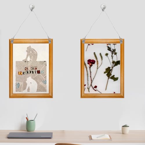 Image of Picture Hanging Wire, 33 Feet (10m) Braided Picture Wire Heavy Metal Wires for Photo Frame Pictures Mirror Artwork Hanging Supports up to 30lbs