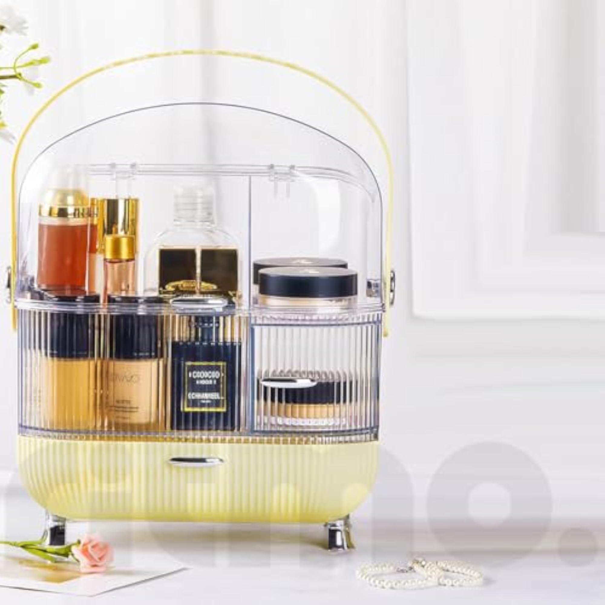 Egg Shape Makeup Organizer for Dressing Table