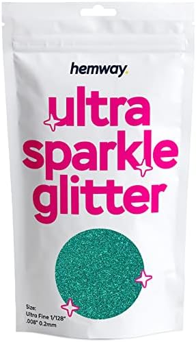 Hemway Premium Ultra Sparkle Glitter Multi Purpose Metallic Flake for Arts Crafts Nails Cosmetics Resin Festival Face Hair - Mother of Pearl Iridescent - Ultrafine (1/128" 0.008" 0.2mm) 100g / 3.5oz