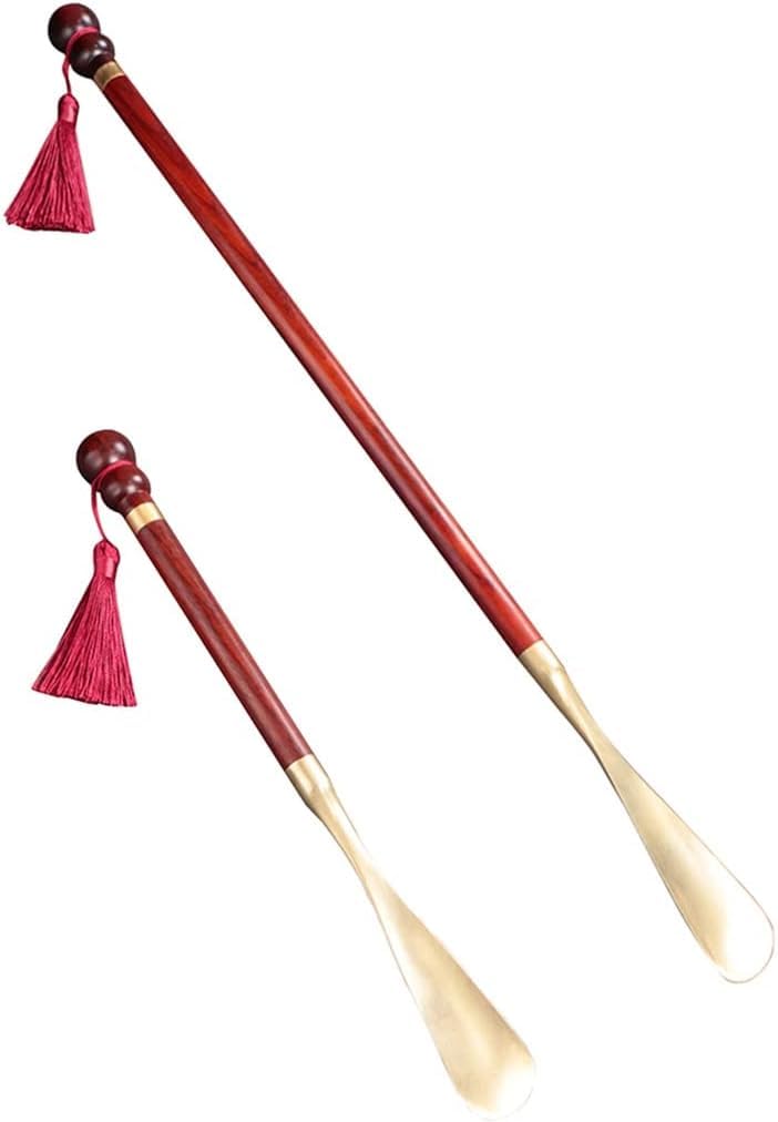 Calzador de mango largo, mango de zapato, calzador de viaje, ayudante de zapato for personas mayores, calzador de mango largo/corto clásico chino, ayudante de zapato de viaje for el hogar con decoraci