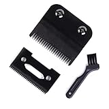 Professional Clipper Replacement Blades,Carbon Steel Hair Trimmer 2 Holes Adjustable Hair Clipper...