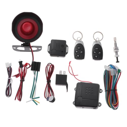 BUGUUYO Remote Controller Car Alarm Central Locking Kit Keyless Entry Warning Light and Function