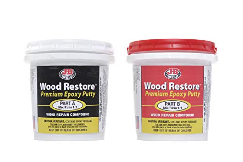 J-B Weld 40006 Wood Restore Premium Epoxy Putty Kit - 32 oz. - Thumbnail 2