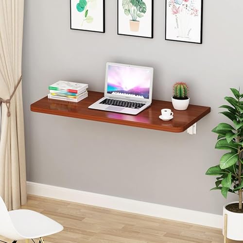 Table pliante murale en teck 100x60cm pour petit espace