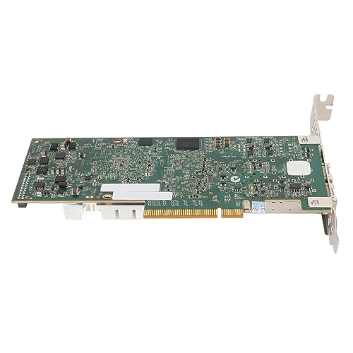 Adaptador de Red para Servidor, Puerto 10Gbps PCIe x8 Ethernet con SFP+, tarjeta de red con checksum, offload, VLAN, tramas jumbo de 9KB, IPv6 y LED indicador miniatura 2