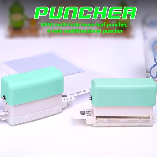 Mini Binding Machine, 6 Hole Manual Binding Machine,Cinch Book Binding Machine for A4 30 Holes B5 26 Holes A5 20 Holes.Easy to Add or Remove Papers - Thumbnail 4