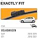 AUTOBOO 11 Inch Rear Wiper Blade Replacement for Volkswagen VW Golf 2010-2019 GTI 2022-2010 e-Golf 2015-2021-BACK Windshield Wiper Blade -Original Factory Quality (Pack of 1)