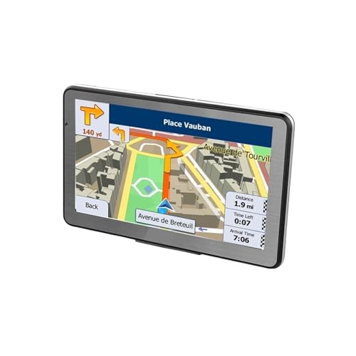 Navegación GPS for Coche de 5 Pulgadas, 256M + 8GB FM, el último Mapa de América del Sur, navegador GPS for camión Sat