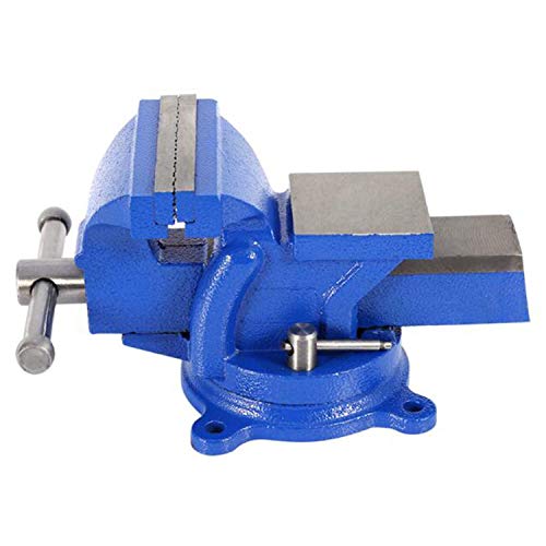 MYOYAY 6 Bench Vise Table Top Clamp Press Locking 360° Swivel Base Heavy-Duty for Crafting Painting Sculpting Modeling Electronics Soldering Woodworking and Fishing Tackle