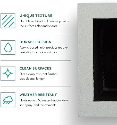 Miniatura 5 de PolyStone Cozumel - Maceta alta y moderna en columnas para exteriores e interiores, 23 pulgadas de largo x 18 pulgadas de ancho x 30 pulgadas de