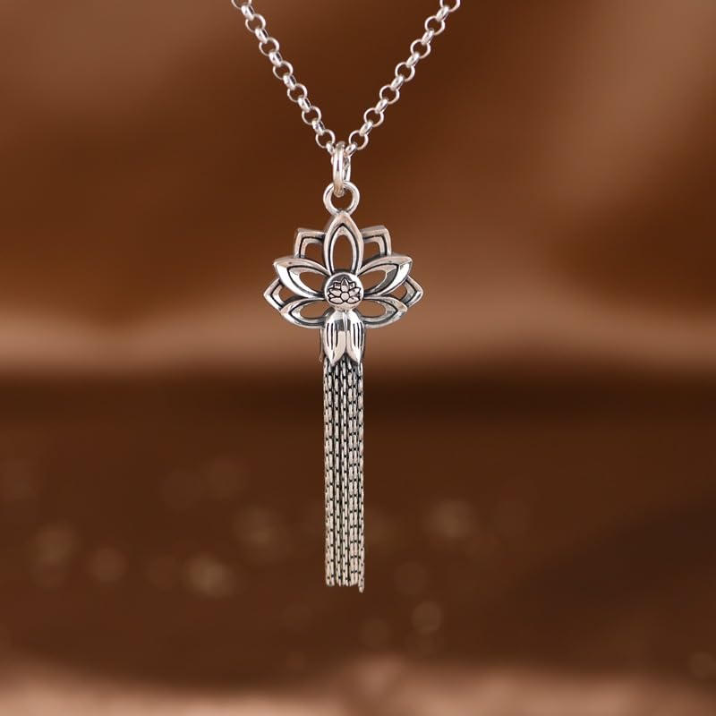 Pendentif en argent sterling 925 pour collier long de chaîne de pull