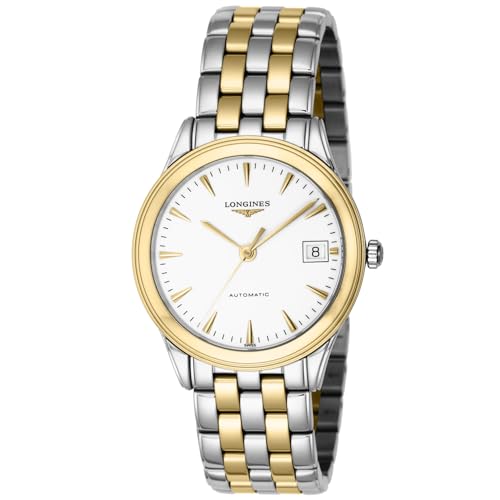 [LONGINES] �����Y �r���v Watch �����W�� FLAGSHIP �t���b�O�V�b�v L4.774.3.22.7 ������ ���퐶���h�� �T�t�@�C�A�K���X �z���C�g������ �X�e�����X�X�`�[�� [���s�A���i]
