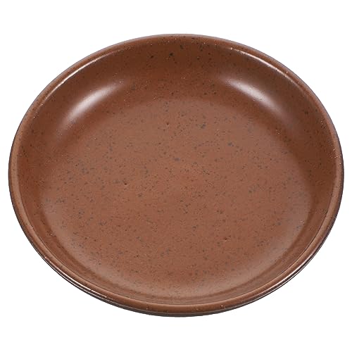 PRETYZOOM Ceramic Appetizer Serving Plate Decorative Round Snack Dish for Fruits Candy Sturdy Chic Food Plate for Home Restaurant Hotel Party Use for Events Gatherings