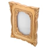 ERINGOGO Marco de Fotos Vintage de Resina 8.46X6.69In para Decoración de Sala y Comedor, Marco Europeo para Pared y Mesa