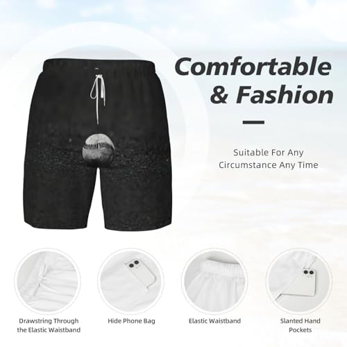 Short de plage imprimé baseball pour vos vacances au soleil