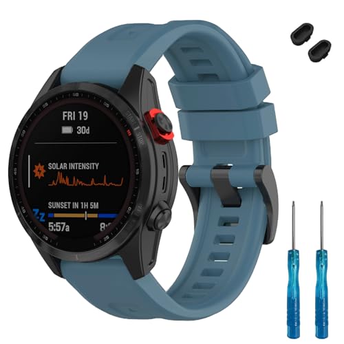 Lyforaz�o���h Garmin Fenix 8/8 Pro 47mm & Descent G2�Ή� �\�t�g�V���R�������p���v�o���h�X�g���b�v���X�g�o���h Instinct 3/E 45MM�p Descent G2�X�}�[�g�E�H�b�`���f�B�[�X �����Y (�X