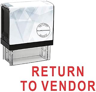 StampExpression - Return to Vendor Office Self Inking Rubber Stamp - Red Ink (A-5615)