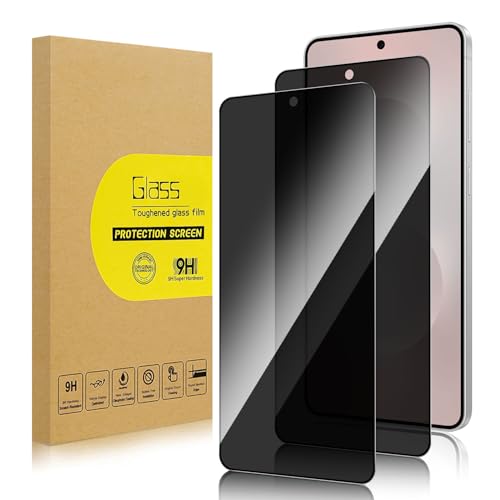 Lokyoo 2 Stück Sichtschutz Full Screen für Samsung Galaxy S25 Edge Anti-Spy Panzer Schutz Glas Folie Schutzfolie Frei von Kratze Displayschutz Hat Keinen Einfluss auf die Hülle