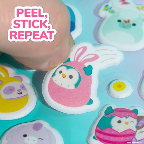 Image of Original Squishmallows Puffy Stickers, 33 Stationery Stickers, Spring Theme