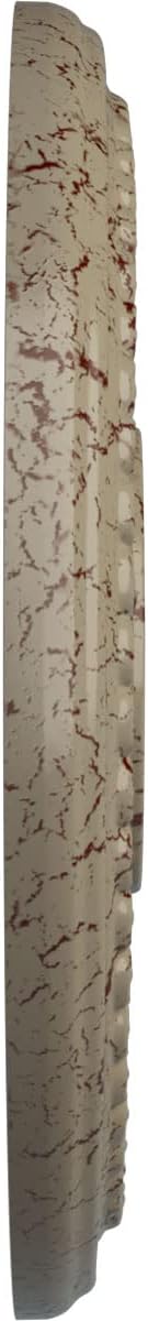 Ekena Millwork CM13TIGDC 13-7/8" x 3-3/4" x 1-1/4" Tirana Ceiling Medallion, Gobi Desert Crackle