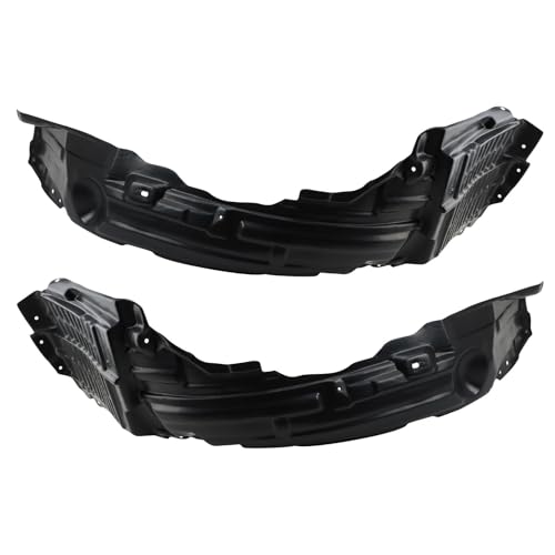 Image of TRQ Front Inner Fender Liner Set Compatible with 2008-2015 Mitsubishi Lancer MI1248123 MI1249123