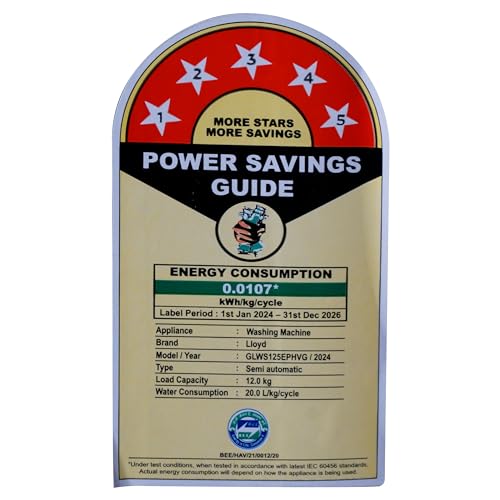 Image of Lloyd Havells Elante Pluss 12 Kg 5 Star Semi-Automatic Top Load Washing Machine (GLWS125EPHVG Dark Grey Tub With Orange Lids)