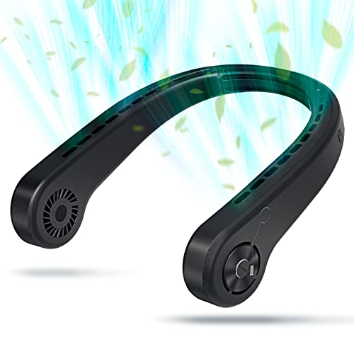 Useeshine Portable Neck Fan, Bladeless Neck Fan,For Indoor Outdoor Travelling,Usb Rechargeable Personal Fan, Rechargeable, Headphone Design,3 Speeds Operated Adjustable,Neck Fans For Women #TOP18