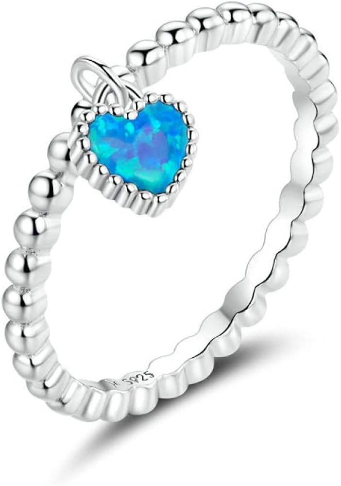 Anello Di Fidanzamento Da Donna Con X Blu Lucido Placcato In - Foto 7