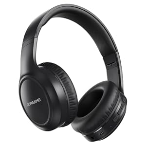 Headphones Wireless Over Ear , 70 Hours Playtime Bluetooth Headphones Built-in Microphone, Foldable Lightweight Headset with Bluetooth 5.4, HiFi Stereo Sound for PC Cellphone Travel Office (Black)