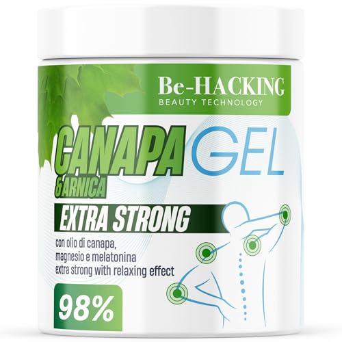 Gel Crema Canapa Corpo 550ml Extra Strong con Olio di
