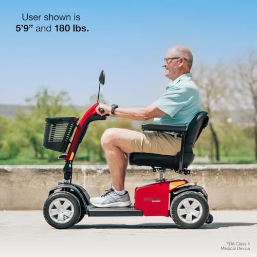 Rascal Conquest 4-Wheel Heavy-Duty Outdoor Mobility Scooter, Long-Range Battery-Powered Electric Travel, 350lb Capacity, Battery Included Detail