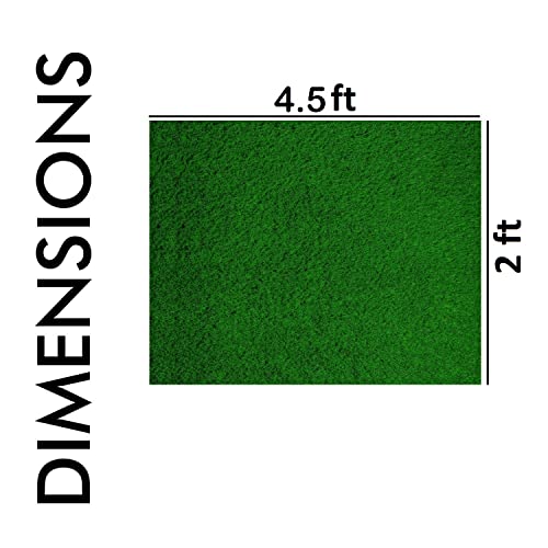 Image of Yellow Weaves 45 MM High Density Artificial Grass Rectangular Carpet Mat for Balcony, Lawn, Door (4.5 X 2 Feet),Green